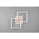Trio R62793635 LED-Deckenleuchte Giro 1x25W | 3000lm | 2700-6000K | IP20 - integrierter Dimmer, einstellbare Lichtfarbe, Nachtlichtfunktion, Fernbedienung, 3 Dimmstufen mit Schalter, Holzimitation