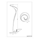Trio SELECT  T444310179 LED Stehlampe NALA   | 46W integrierte LED-Quelle | 5500lm | 2300+3000+4000K