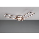 Trio R67183165 LED-Deckenleuchte Twister 1x30W | 4500lm | 2700-6000K | IP20 - integrierter Dimmer, stufenlos einstellbare Lichtfarbe, Memory-Funktion, Fernbedienung, drehbare Arme, 3-stufige Dimmung über Schalter, Kaffee