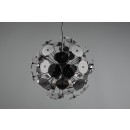 Trio 309900657 Pendelleuchte Discalgo 6x40W | E14 | IP20 - höhenverstellbar, mattschwarz, verchromt