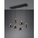 Trio 310500632 Pendelleuchte Chiraz 6x25W | E14 | IP20 - höhenverstellbar, mattschwarz