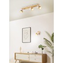 Trio 801100331 Deckenstrahler Aruni 3x10W | GU10 | IP20 - weiß, Holz
