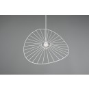 Trio R31451031 Pendelleuchte Chapeau 1x40W | E27 | IP20 - höhenverstellbar, mattweiß