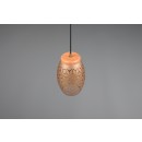 Trio R31571065 Pendelleuchte Bidar 1x28W | E27 | IP20 - höhenverstellbar, Kaffee