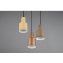 Trio 319430317 Pendelleuchte Agudo 3x40W | E27 | IP20 - höhenverstellbar, mehrfarbig - Kaffee, Beige, Braun