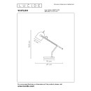 Lucide 05627/01/30 Tischleuchte Waylon 1x40W | E27