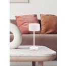 Trio R59151131 LED-Tischleuchte Jeff 1x1,5W | 150lm | 3000K | IP20 - 4-stufige Touchfunktion, Batteriebetrieb, USB-C Betrieb, mattweiß
