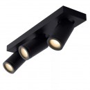 Lucide 09930/15/30 Spotleuchte 3x5w | LED GU10 | 3x320lm | 2200K / 3000K | IP44 - inkl. Lampe, schwarz, einstellbar, dimmbar, CCT