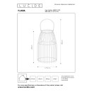 Lucide 06801/01/30 LED Außen Tischlampe Fjara 1x0,3W | 30lm | 2800k | IP44 - schwarz, dimmbar, metallisch, aufgeladen