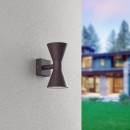 Trio 212560224 Außenwandleuchte Ardas 2x10W | GU10 | IP44 - Lichtrichtung oben/unten, rostig