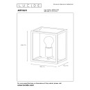 Lucide 08224/01/30 Wandleuchte Arthur 1x60w | E27 - schwarz, dimmbar