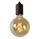 Lucide 08426/01/30 Hängende Deckenleuchte Jova 1x60w | E27 - schwarz, dimmbar