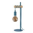 Lucide 08527/01/35 Tischlampe 1x60w | E27- Blau, Metall, Kabelschalter
