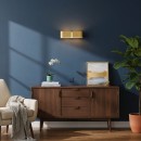 Ideal Lux 088266 Wandleuchte Clip Small Oro 2x60W | E27 - gold