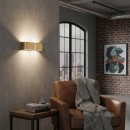 Ideal Lux 088266 Wandleuchte Clip Small Oro 2x60W | E27 - gold