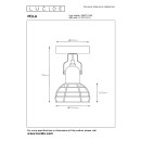 Lucide 08927/01/66 Wandlampe Pola 1x60w | E27 - Rosa, einstellbar, dimmbar
