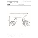 Lucide 08927/02/35 Kinder Spotleuchte Pola 2x60w | E27 - blau, einstellbar, dimmbar