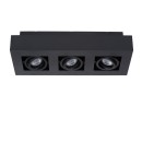 Lucide 09119/16/30 Decken- und Spotleuchte Xirax 3x5W | GU10 | 2200-3000K - D