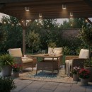 Ideal Lux 092324 Außendeckenleuchte 1x28W Gun Alluminio | GU10 | IP44 - silber