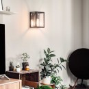 Ideal Lux 092836 Wandleuchte 1x60W Igor Bianco | E27 - schwarz