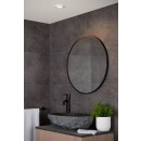 Lucide 09923/01/31 Spotleuchte Ziva 1x5w | Gu10 | IP44 - Badezimmerleuchte, schwarz, Circle