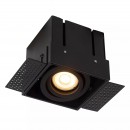 Lucide 09925/01/30 Spotleuchte Trimless 1x50w | GU10 - schwarz, einstellbar, dimmbar