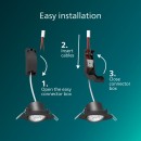 Philips 8721103038074 LED Einbauleuchte Cilantro  | 5W integrierte LED-Quelle | 550lm | 4000K | schwarz
