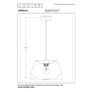 Lucide L104213030 Pendelleuchte JESSICA  E27