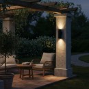 Ideal Lux 100395 Außenwandleuchte 2x35W Gun | GU10 | IP54 - schwarz