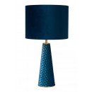 Lucide 10501/81/37 Tischlampe Extravaganza Velvet - 1x40w | E27 - Türkis, Metall, Schalter an Kabel
