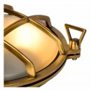 Lucide 11890/25/02 Wandlampe Dudley 1x40w | E27 | IP65 - Messing, dimmbar