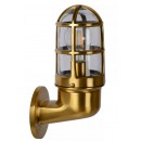 Lucide 11892/01/02 Wandlampe Dudley 1x40w | E27 | IP65 - Messing, dimmbar