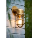 Lucide 11892/01/02 Wandlampe Dudley 1x40w | E27 | IP65 - Messing, dimmbar