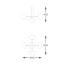 Zuma Line 133867-027994 Deckenleuchte OMI G9