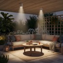 Ideal Lux 122663 Außendeckenleuchte 1x28W Gun Bianco | GU10 | IP44 - weiß