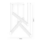 Zuma Line 002177-030013 LED Pendelleuchte COMO integrierte LED-Quelle