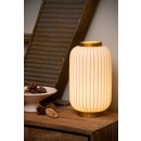 Lucide 13535/34/31 Tischlampe Gosse 1x40w | E14 - weiß, Porzellan, Kabel einschalten