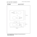 Lucide L122190202 Wandleuchte OVALIS  E14
