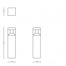 Philips 16481/30/P0 LED Sockelleuchte Parterre 1x8W | 2700K | IP44
