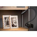 Lucide 18256/03/30 LED Tischlampe mit Clip Zozy 1x4w | 250lm | 3000k - schwarz, dimmbar