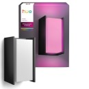 Philips Hue  8721103118578 LED Wegeleuchte Turaco  | 8W integrierte LED-Quelle | 1100lm | 2000-6500K | rgb - farbig | Dimmer | anthrazit