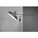 Trio 200300132 Wandleuchte Bolder 1X40W | E27 - Kabelschalter, einstellbare Schulter, schwarz