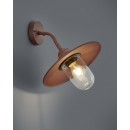 TRIO 201760124 Gartenwandleuchte Brenta 1x40W | E27 | IP44 - rotbraune Patina
