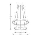 Zuma Line 003064-026647 LED Pendelleuchte BRENO integrierte LED-Quelle