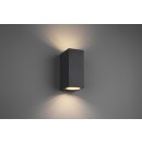 TRIO 204269242 Gartenwandleuchte Roya 2x35W | GU10 | IP44 - anthrazit, 2 Lichtstrahlen