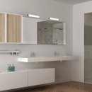 Rabalux 2065 LED-Badwandleuchte über Spiegel Matt 1x10W | 960lm | 4000.000 | IP44 - Chrom, Weiß