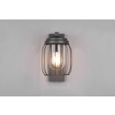 Trio 210860142 Außenwandlampe Tuela 1x40w | E27 | IP44 - Anthrazit