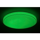 Rabalux 2117 LED-Deckenleuchte Bruce 1x40w | 3300lm | 3000-6000K | RGB - dimmbare, Fernbedienung, Timer, Nacht Übernachtung, Sterneffekt, weiß