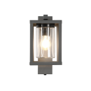 Trio 212060142 Außenwandleuchte Lunga 1x40W | E27 | IP44 - Dämmerungssensor, anthrazit