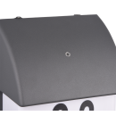 Trio 212160242 Außenwandleuchte Mersey 2x40W | E14 | IP44 - Dämmerungssensor, Anthrazit, Hausnummer